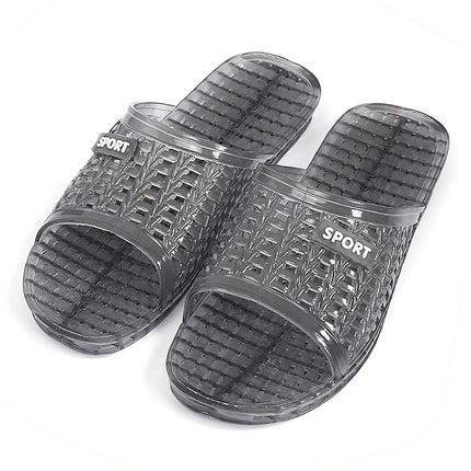 Crystal Slippers for Men in Summer, Versatile, Breathable, Home, Retro, Non-Slip, Anti-Odor, Wear-Resistant, Quick-Drying, Bathroom Bathing Slippers