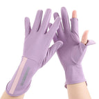 Medium length semicircle purple / One size fits all