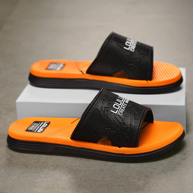 2025 New Summer Slippers for Men, Trendy Non-Slip Slippers for Men, Home Bathroom Bathing Slippers