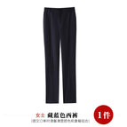 Women's navy blue pants / S(female)