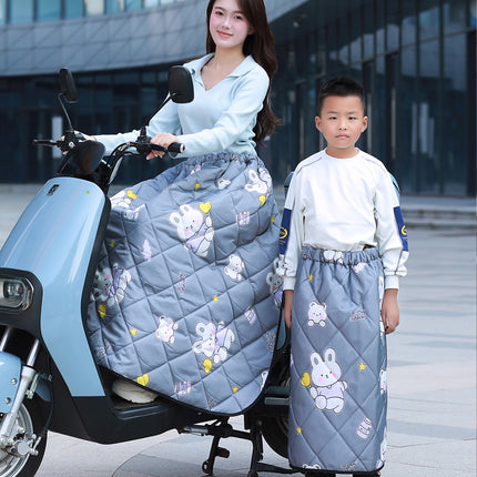 Autumn and Winter Cycling Windshield Skirt Thickened Cold-proof Waterproof Windproof Leg Knee Apron Battery Car Windshield