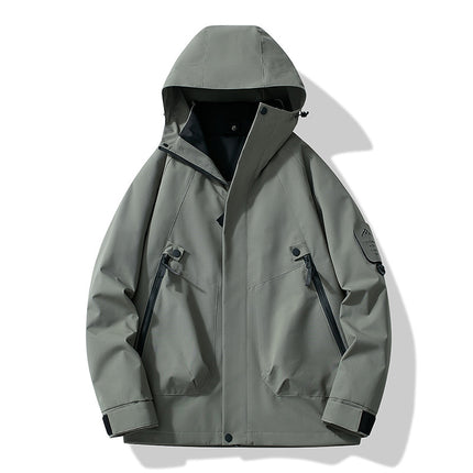 Factory Direct Sales Wholesale Spring Season Hooded Jackets, Popular Couple Outdoor Hiking Jackets 2518 Double Zipper