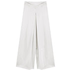 8866 apricot wide-leg floor-length pants / S length 99cm