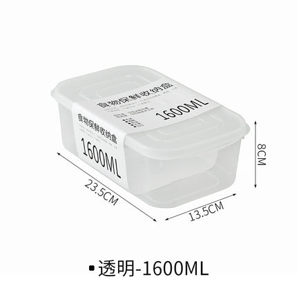 Fresh-keeping box food grade refrigerator special wholesale transparent plastic with lid fruit fresh-keeping frozen sealed food box