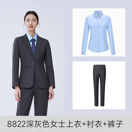 High-end suit suit female professional formal suit bank business suit temperament tooling sales department front desk work clothes autumn