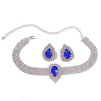 blue silver plated