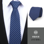 8cm dark blue pattern hand