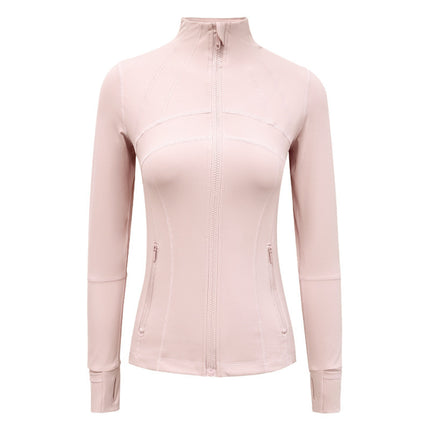 Classic DF Jacket Sports Jacket Women's Professional Training Advanced Sense Vertical Collar Yoga Suit Outer Wear Running Fitness Jacket
