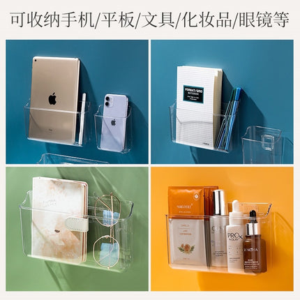 Remote Control Storage Box Home Tv Air Conditioner Remote Control Wall-Mounted Storage Box Removable Bracket Hanger Small Hanging Basket