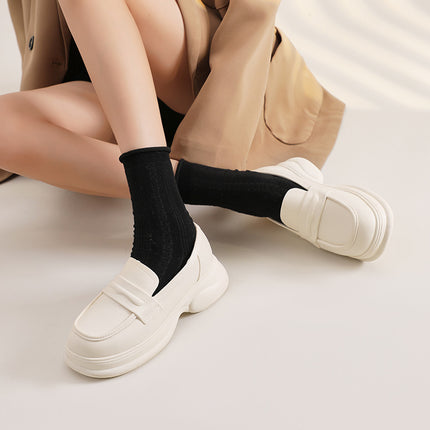 New Thick-soled Loafers Women's Mary Jane One-step Lazy Shoes Casual Single-layer Shoes Rain Boots Increased Work Shoes Cross-border