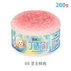 3 strands*06 color*cheese peach*200g* 456m *8% wool 73% acrylic 19% nylon