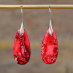 Red silver ear hook