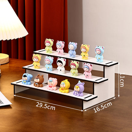 Live Broadcast Display Doll Rack 2-5 Layers Display Rack Small Ornaments Storage Desktop Storage Rack Hand-Made Display Ladder Rack