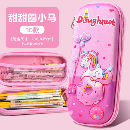 Children's Cartoon Pencil Case 3D Astronaut Dinosaur Waterproof Pencil Case Primary School Student Gift Large Capacity Pencil Case