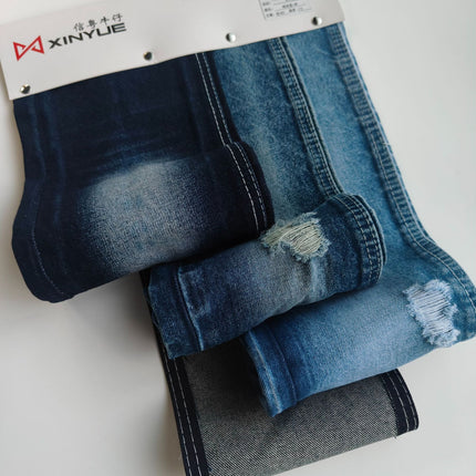 14A Washed Denim Fabric 6*6 Thickeneded Twill Non-Elastic Washed Fabric Bags Handbags Clothing Denim Fabric