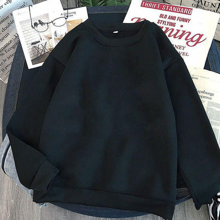 Smiley pullover sweater men's spring/autumn and winter 2023 new fashion brand loose fleece-lined warm boys' coat top clothes