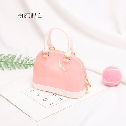 2025 Spring and Summer Explosions Fashion Casual Children's Candy Jelly Bag Mini Shoulder Crossbody Handbag Wholesale