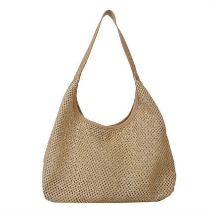 Handwoven Bags for Women 2025 New Trendy Fashion Retro Tote Bag Straw Bag Versatile Large Capacity Shoulder Bag