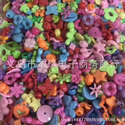 solid color color beads diy bracelet string loose beads material children beaded handmade keychain jewelry accessories