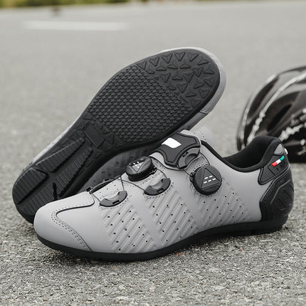 Road Bike Lock Shoes, Bicycle Riding Shoes, Lock-Free Summer Hard-Soled Mountain Bike Breathable and Wear-Resistant Professional Cycling Lock Shoes