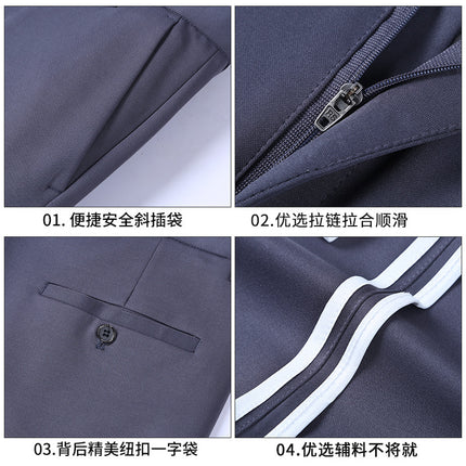 Cross-border Foreign Trade Business Men's Casual Pants Summer Thin Ice Silk Men's Pants Stretch Non-ironing Straight Pants Men's Pants