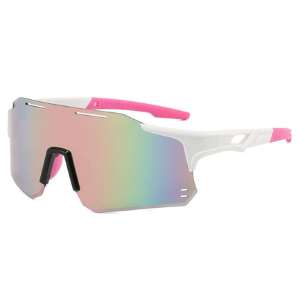 New Men's and Women's Outdoor Sports Glasses Cross-Border Color-Changing Sunglasses Fashion Trend European and American Windproof Cycling Sunglasses