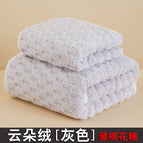 Towel: 34*74cm / Cloud velvet [grey]