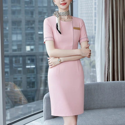 Stewardess Professional dress Hotel Front Desk Work Clothes Female Beautician Case Field Property Customer Service Sales Department Work Clothes