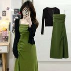 Green dress / S