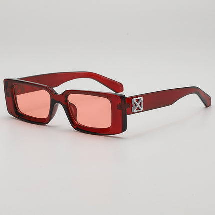 New Candy-colored Small Box High-end Fashionable Sunglasses Outdoor Travel Anti-ultraviolet Slim Sunglasses