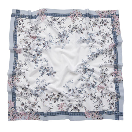 Cross-Border New Product Voile Print 110 Square Scarf Classic Lace Scarf Turban Malaysian Shawl