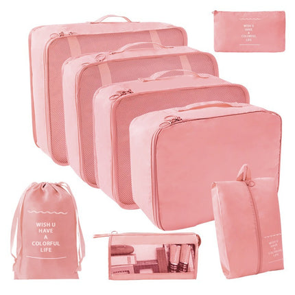 Travel Storage suit Seven-Piece Set of Partition Storage and Arrangement for Home Travel Portable Expansion and Decreposition Travel