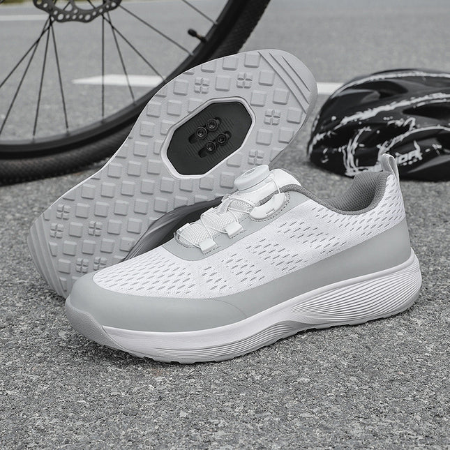 Professional Cycling Shoes Portable Rotating Button Anti-Skid Outdoor Sports Training Shoes Bicycle Shoes Mountain Lock Shoes