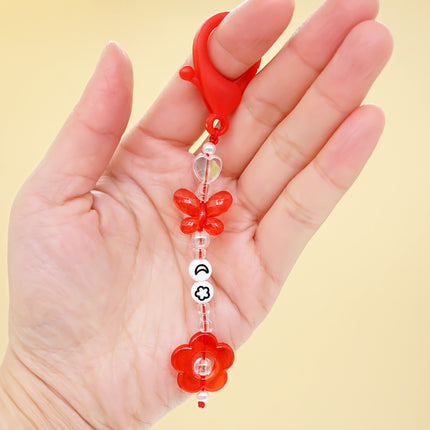 Factory direct supply handmade beaded mobile phone lanyard bluetooth speaker lanyard flashlight fan selfie stick U disk sling