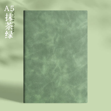 Enterprise logo simple high-quality leather high-end business buckle notebook office stationery suit in stock wholesale