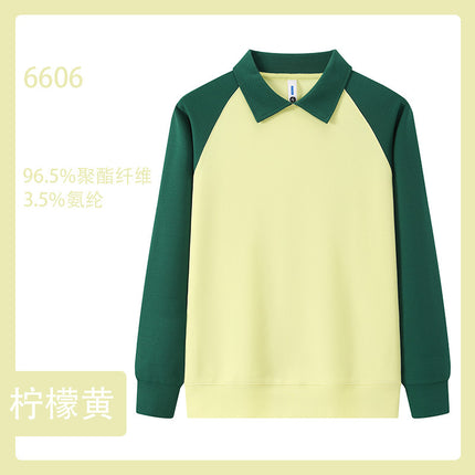 High-End Waiter Workwear Sweatshirt with Printed Logo Long-Sleeved Autum Catering Restaurant Hot Pot Restaurant Hotel Workwear