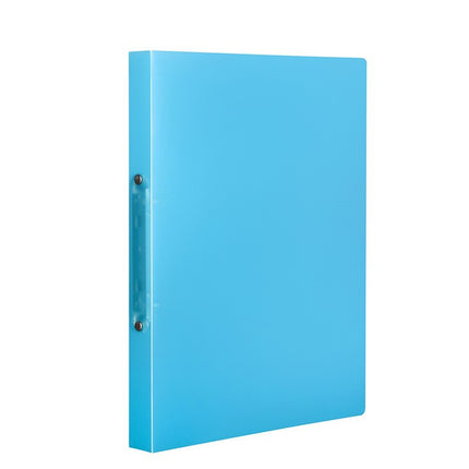 A4 plastic O-shaped 2-hole printable case folder data binder transparent perforated file folder file splint wholesale
