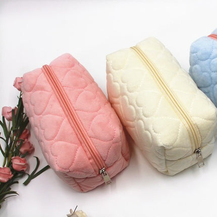 New Love Pillow Storage Bag Cosmetic Bag High-Looking Extra Large Capacity Student Storage Pen Bag Foreign Trade Wholesale
