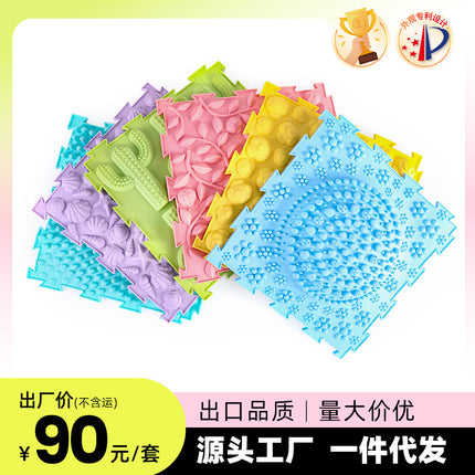 Spot Wholesale Kindergarten Three-Dimensional Acupressure Board Sensory Tactile Large Sports Training Crawling Mat Toy Foot Massage