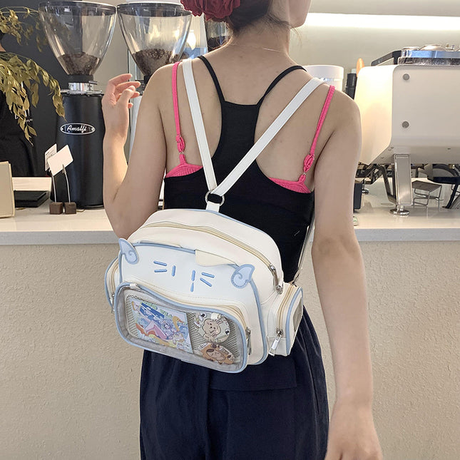 Y2K Millennium Hot Girl Ita Bag Student Commuter Mechanical Cat 2026 Academy Crossbody Bag Versatile Trendy Versatile
