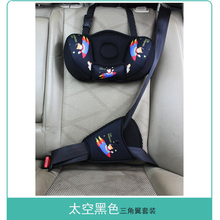 Cross-Border Anti-Stranglehold Car Seat Belt Hanging Cartoon Pillow Car Rear Seat Cushion Neck Protector Children's Headrest