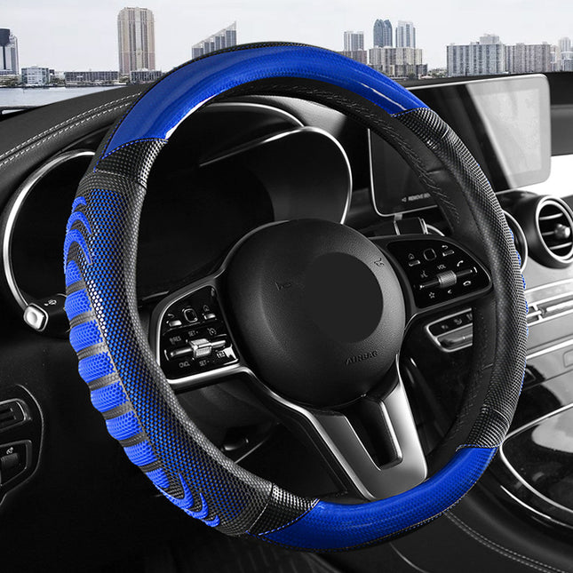 Four-Season Universal Anti-Slip Breathable and Wear-Resistant Car Steering Wheel Cover Honeycomb Three-Dimensional Handle Cover Cross-Border Automotive Supplies