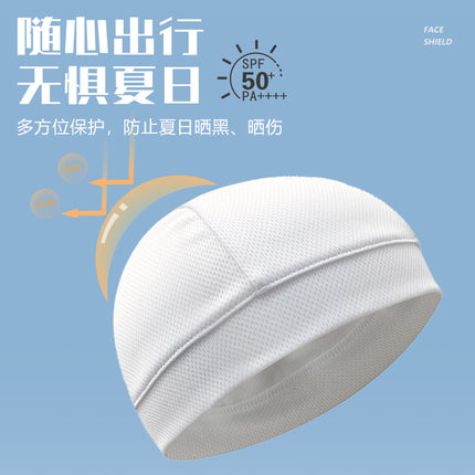 Summer Cycling Cap, Windproof and Sunproof Sports Hat, Head Cover, Bicycle and Motorcycle Liner, Breathable and Quick-Drying