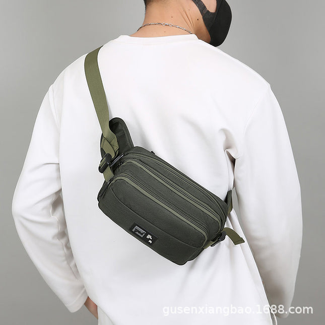 2025 New Couple Shoulder Bag Casual Small Satchel Canvas Ins Student Lightweight Mobile Phone Bag Crossbody Small Square Bag
