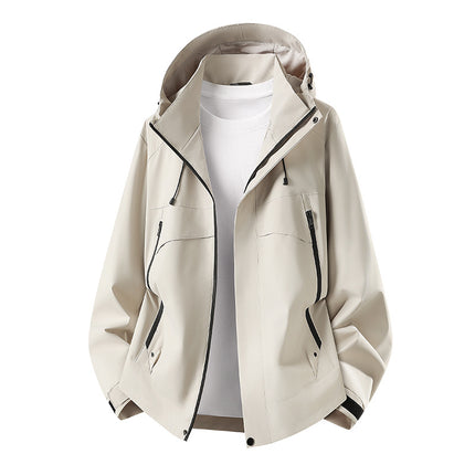 High-Quality Single-Layer Jacket with Custom Logo, Camping Travel Workwear, Waterproof and Windproof Outdoor Mountaineering Jacket