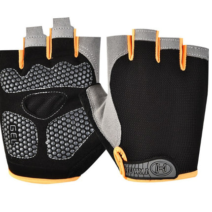 Cross-border Thin Half-finger Gloves Men's and Women's Riding Non-slip Quick-drying Sports Fitness Breathable Bicycle Gloves A01W