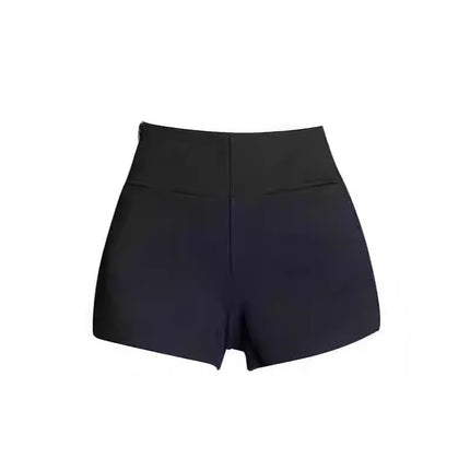 plus size Black Shorts Women's 2024 New Autumn High Waist Small A Word All-match Slimming Casual Suit Shorts