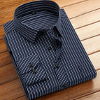 726 navy blue white strips / 38