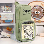 School bag pencil case-green