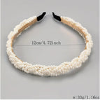 Twist pearl headband